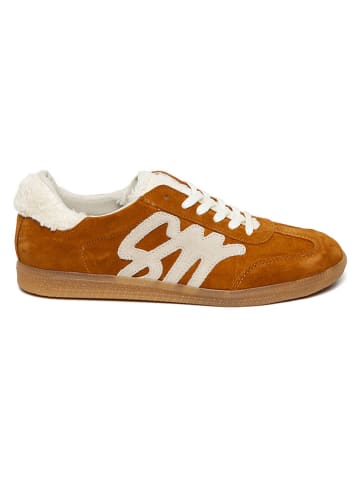 Steve Madden Skórzane sneakersy w kolorze jasnobrązowym