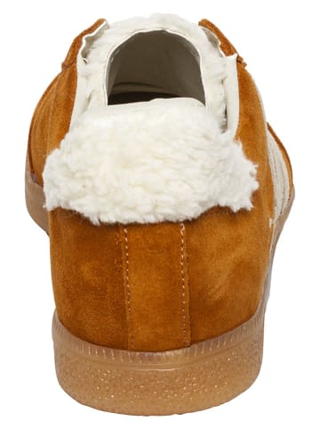 Steve Madden Leder-Sneakers in Hellbraun