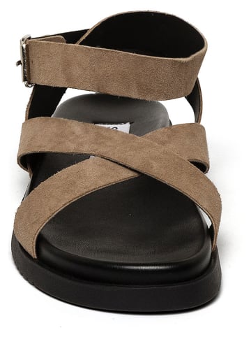 Steve Madden Leren sandalen taupe