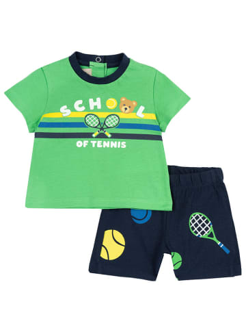Chicco 2-częściowy zestaw w kolorze granatowo-zielonym