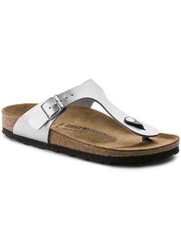 Birkenstock Japonki "Gizeh" w kolorze srebrnym