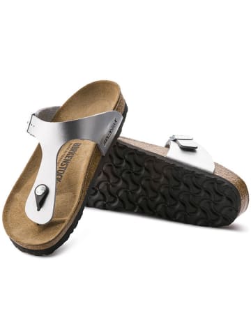 Birkenstock Zehentrenner "Gizeh" in Silber - Weite S