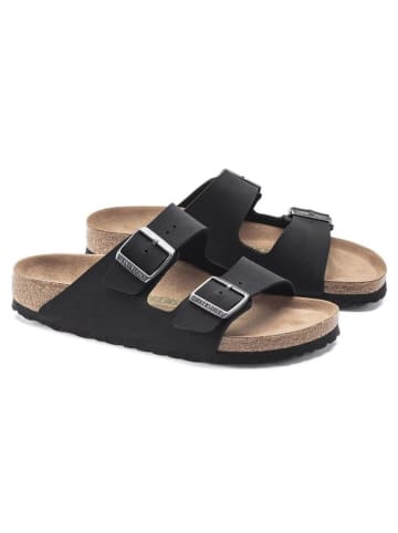 Birkenstock Pantoletten "Arizona" in Schwarz - Weite S