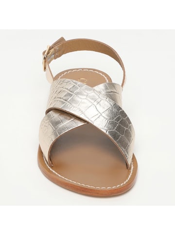 CALANK Leren sandalen goudkleurig