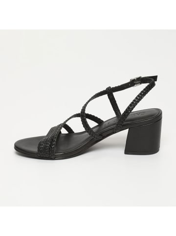 CALANK Leder-Sandaletten in Schwarz