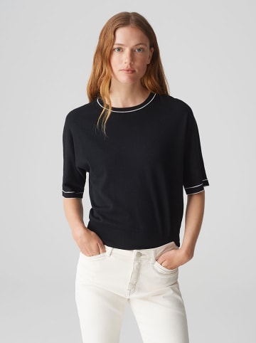 OPUS Sweter w kolorze czarnym