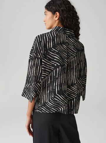 OPUS Bluse in Schwarz/ Weiß