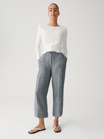 OPUS Leinen-Hose in Grau