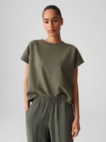 OPUS Koszulka "Ganne" w kolorze khaki