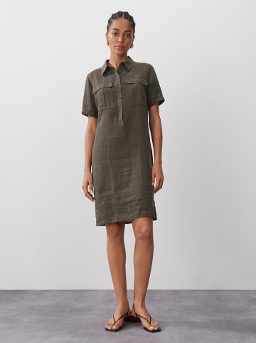 someday. Lniana sukienka w kolorze khaki