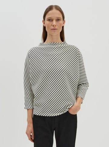 Someday Sweatshirt "Ulola" in Weiß/ Schwarz