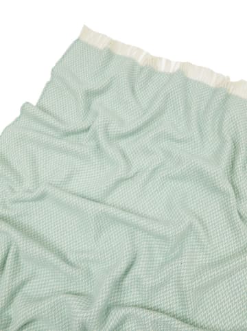 Lanerossi Wollen deken mintgroen - (L)200 x (B)130 cm