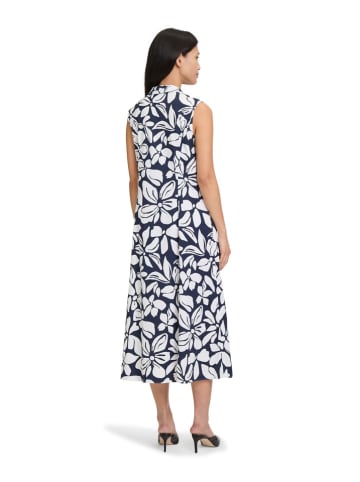 Vera Mont Jurk donkerblauw/wit