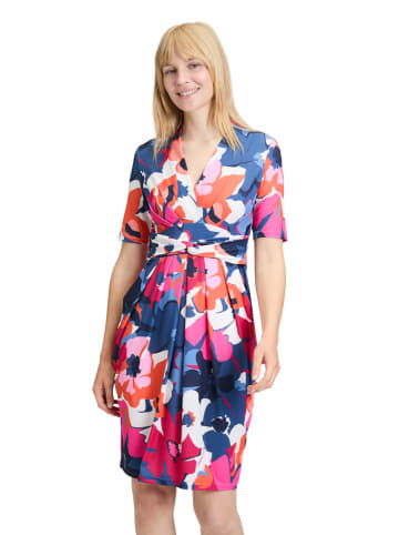 Vera Mont Kleid in Dunkelblau/ Pink