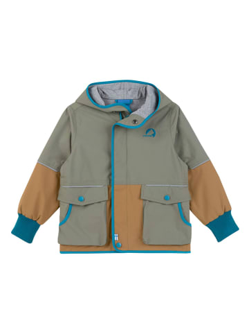 finkid Regenjacke "Kiva Move" in Khaki/ Hellbraun