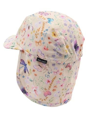 mikk-line Nackenschutzcap in Beige/ Bunt