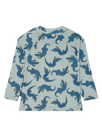 mikk-line Zwemshirt turquoise/donkerblauw