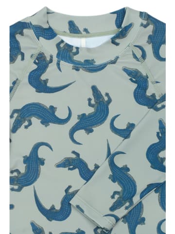 mikk-line Zwemshirt turquoise/donkerblauw