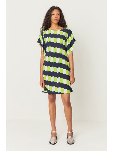 SKFK Jurk "Laide" donkerblauw/groen