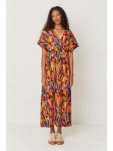 SKFK Kleid "Leire" in Orange/ Blau