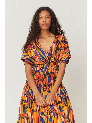 SKFK Jurk "Leire" oranje/blauw
