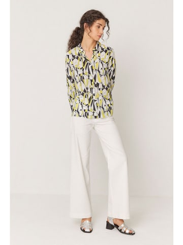 SKFK Blouse "Asune" crème/zwart/geel