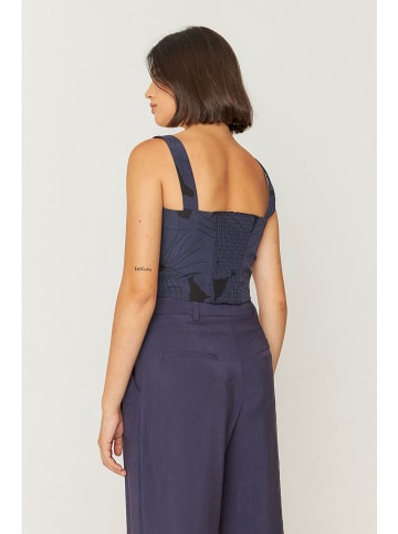 SKFK Top "Egia" donkerblauw/zwart