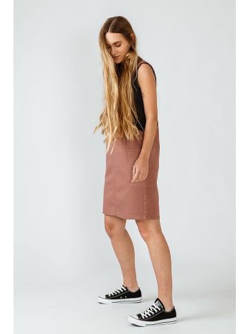 SKFK Sukienka "Pinafore" w kolorze szaroróżowym