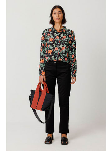 SKFK Henkeltasche "Oliva" in Schwarz/ Rot