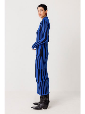 SKFK Kleid "Jare" in Blau/ Schwarz