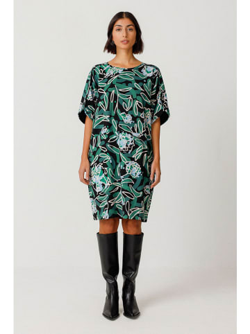 SKFK Kleid "Geaxi" in Schwarz/ Grün