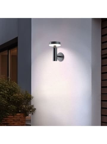 Brilliant Solarna lampa ścienna LED "Magua" w kolorze czarnym - 13,3 x 20,8 x 18,9 cm