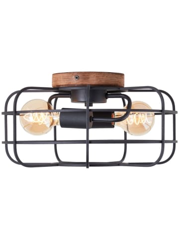 Brilliant Lampa sufitowa "Gwen" w kolorze czarnym - wys. 20 x Ø 40 cm
