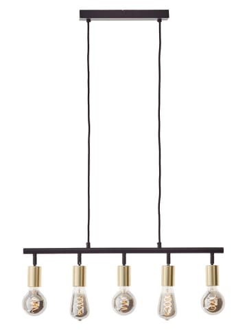 Brilliant Hängeleuchte "Tiffany" in Gold/ Schwarz - (B)63 x (H)60 x (T)6 cm