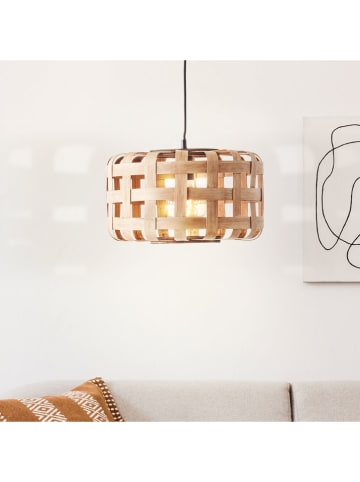 Brilliant Lampa wisząca "Woodline" w kolorze jasnobrązowym - wys. 148 x Ø 36 cm