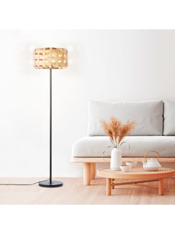 Brilliant Lampa stojąca "Woodline" w kolorze beżowym - wys. 139 x Ø 36 cm