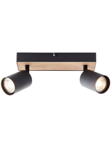 Brilliant LED-Deckenleuchte "Jello" in Schwarz/ Natur