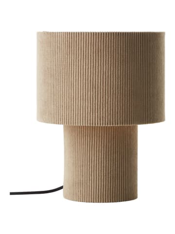 Brilliant Tischleuchte "Tony" in Hellbraun - (H)30 x Ø 23 cm