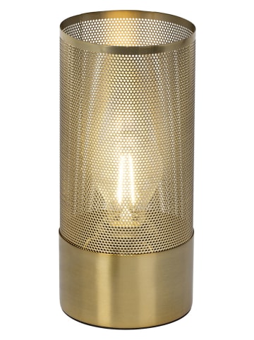 Brilliant Tischleuchte "Gracian" in Gold - (H)28 x Ø 13 cm
