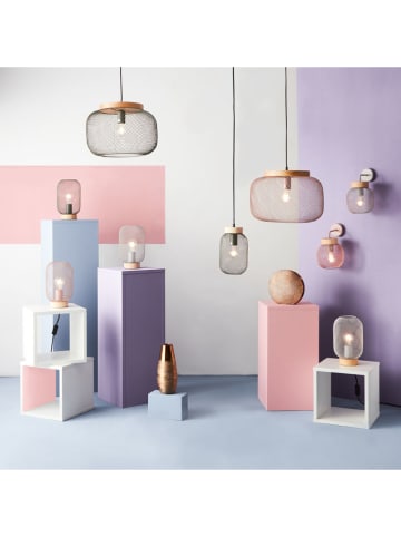 Brilliant Wandlamp "Giada" zwart/naturel - (H)26 cm - Ø 16 cm