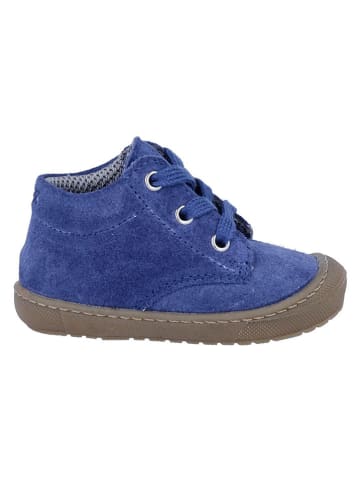 Richter Shoes Skórzane buty "Maxi" w kolorze niebieskim do nauki chodzenia