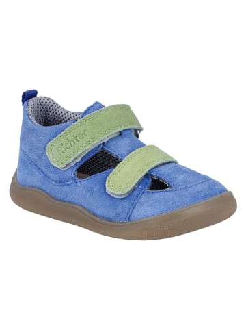 Richter Shoes Skórzane buty barefoot "Samy" w kolorze niebieskim