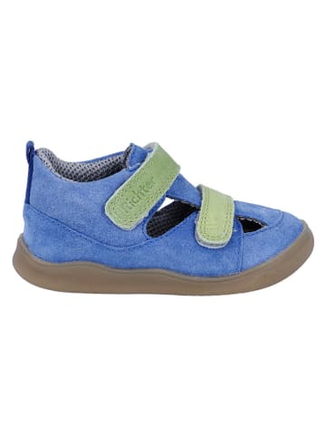 Richter Shoes Skórzane buty barefoot "Samy" w kolorze niebieskim