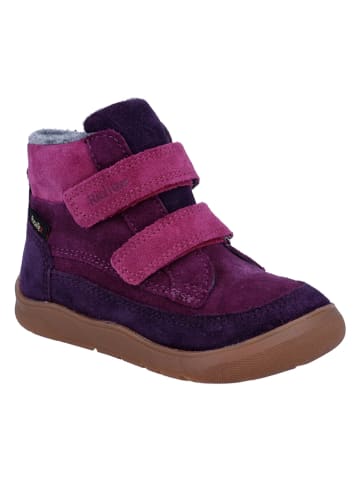 Richter Shoes Skórzane buty barefoot "Samy" w kolorze fioletowo-różowym