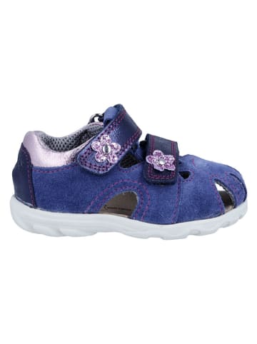 Richter Shoes Leder-Halbsandalen "Juno" in Dunkelblau