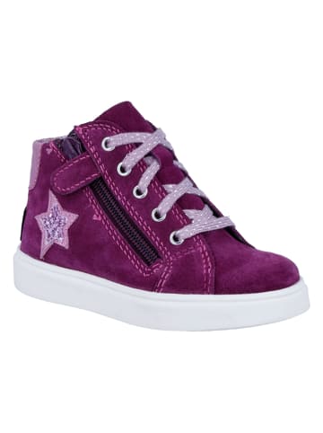 Richter Shoes Skórzane sneakersy "Flora" w kolorze fioletowym
