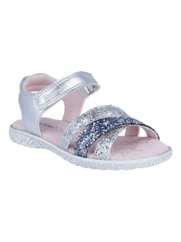 Richter Shoes Sandały "Sole" w kolorze srebrno-niebieskim