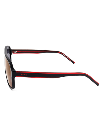HUGO Herren-Sonnenbrille in Schwarz/ Lila