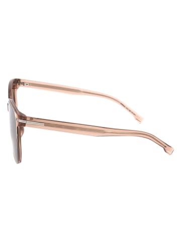 Hugo Boss Okulary przeciwsłoneczne unisex w kolorze beżowo-brązowym