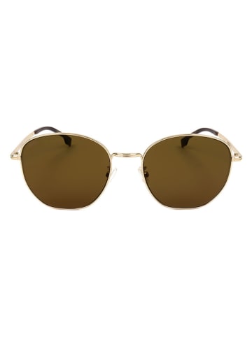 Hugo Boss Herren-Sonnenbrille in Gold/ Hellbraun